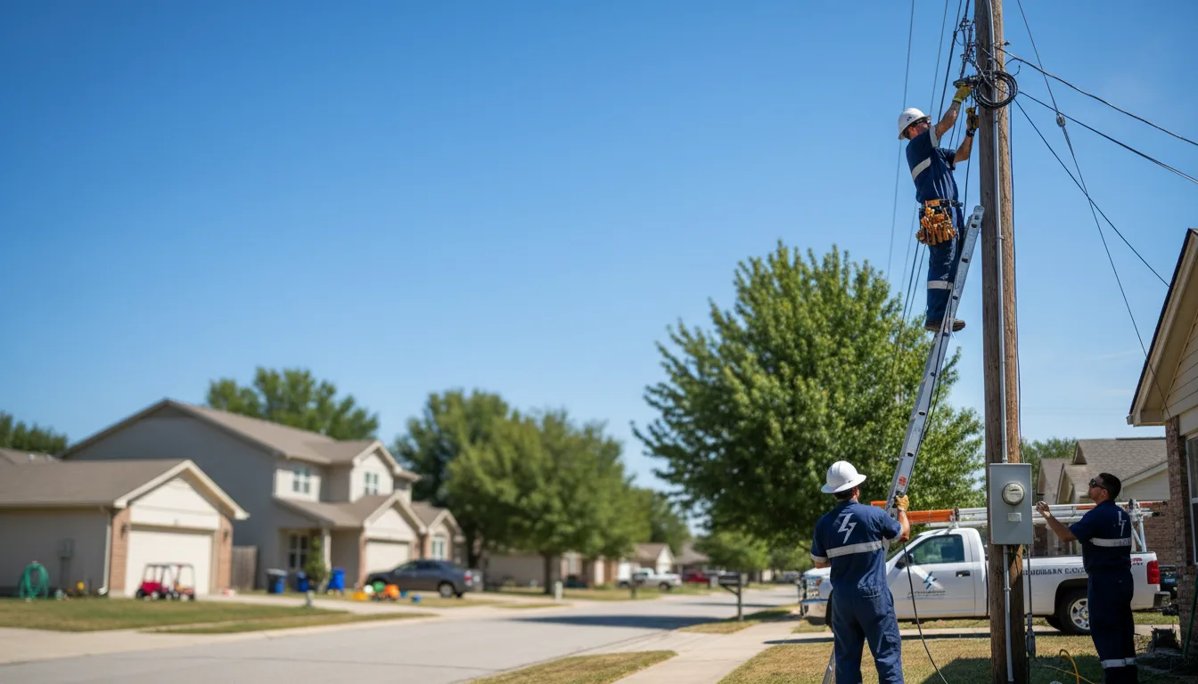 Residential electrician providing installation services in Sargent, NE